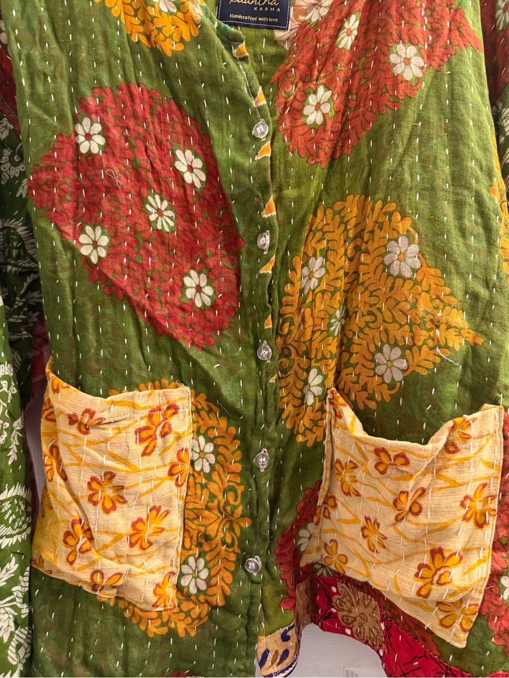 Reversible Kantha Jacket - Picture 4 of 14